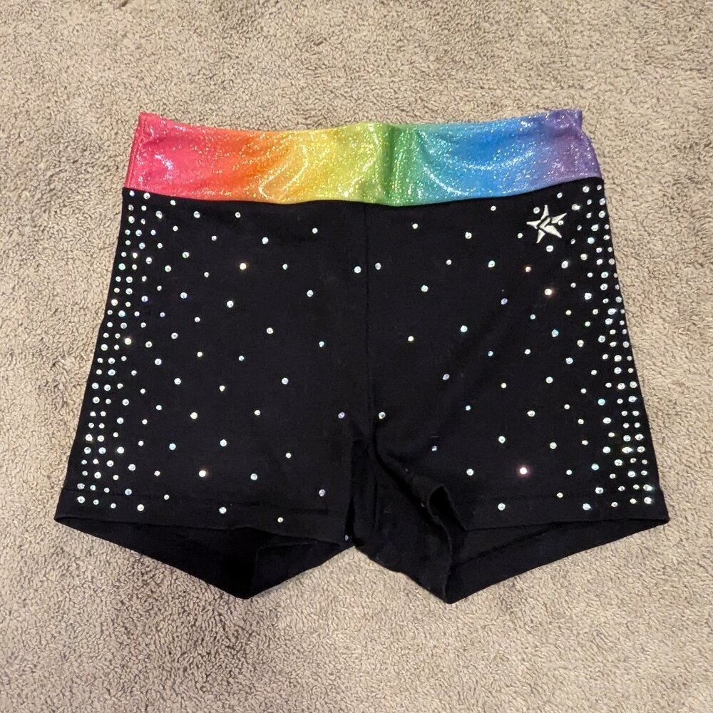 Rebel Athletic Rainbow Trim Shorts AXS
